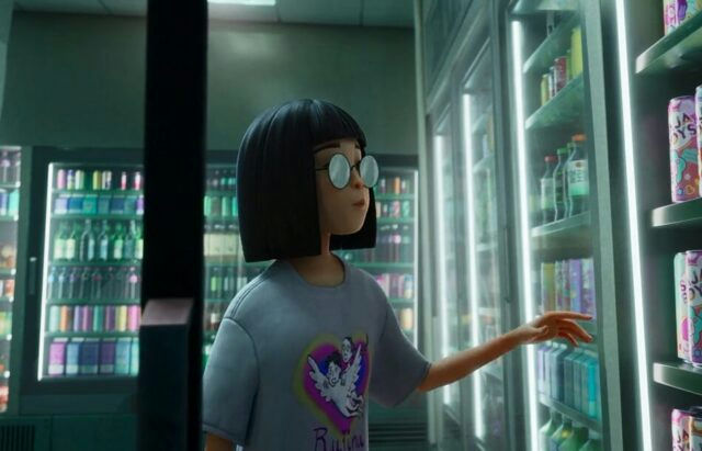 KPop Demon Hunters character deathsperson' 'store' 'refrigerator' 'food' 'beverages.
