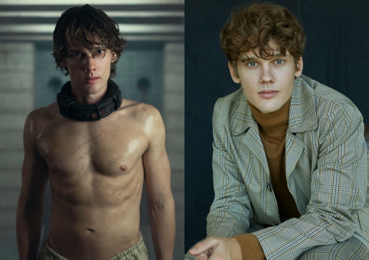 Wednesday Season 2 castpeople' 'man' 'scarred' 'turtleneck' 'suit.
