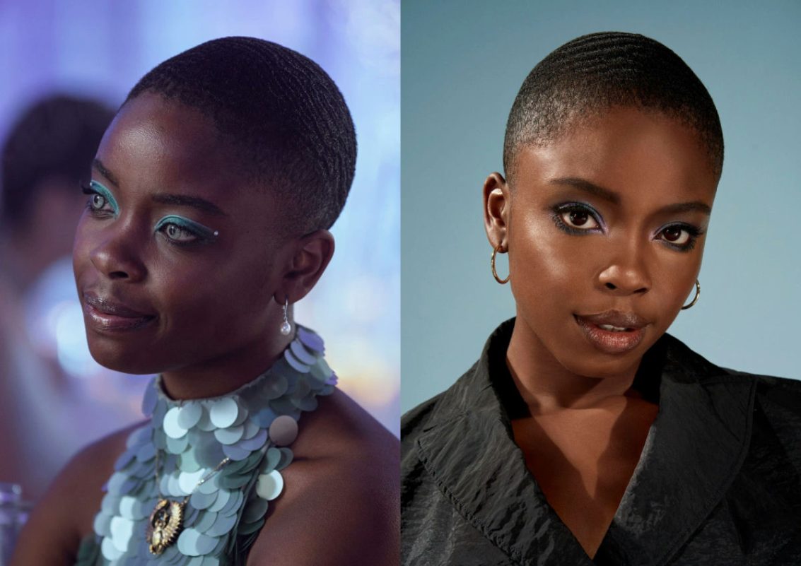 Wednesday Season 2 castperson' 'makeup' 'waves' 'jewelry' 'eyeshadow.