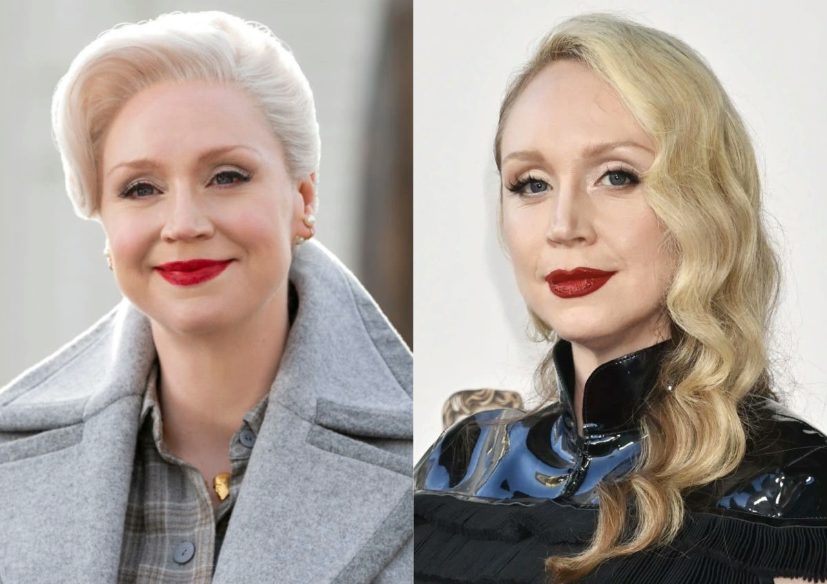 Wednesday Season 2 castpeople' '' 'wendoline' '' 'hristie' 'makeup' 'lipstick' 'blonde' 'hair.