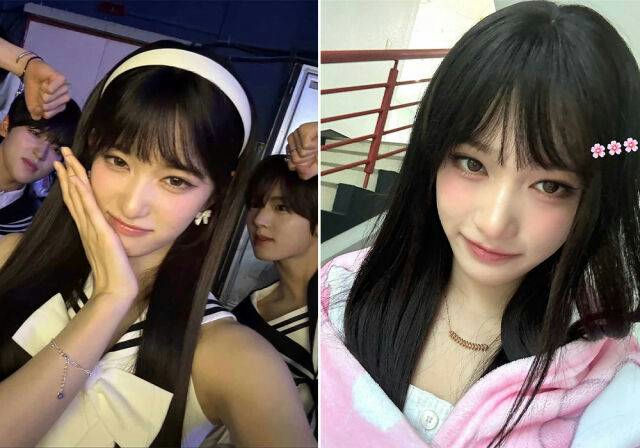 Leeseo Inkigayo Princess visualspeople' 'smiling' 'portrait' 'youthful' 'pink.