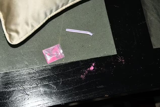 The following morning, Sterling was found dead in the hotel room bathroom. Inside the room, multiple baggies of a designer drug called “pink cocaine” — a mixture that includes caffeine and ketamine — were found, along with condoms.