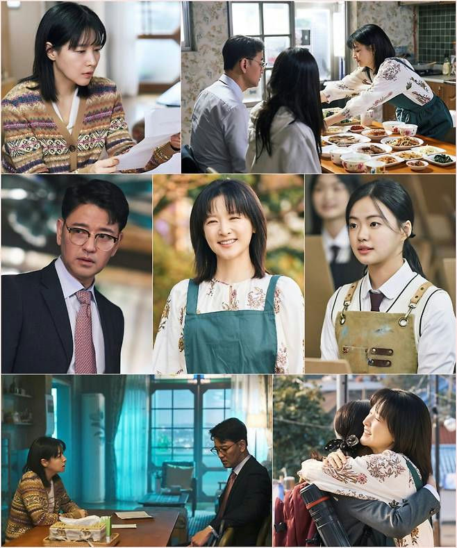 Lee Young-ae Walking on Thin Icepeople' 'family' 'apron' 'glasses' 'collage.