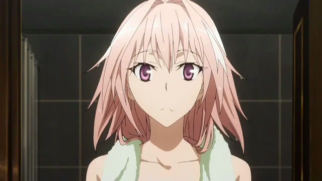 Anime trap charactersperson' 'anime' 'bathroom' 'pink' 'hair' 'towel.
