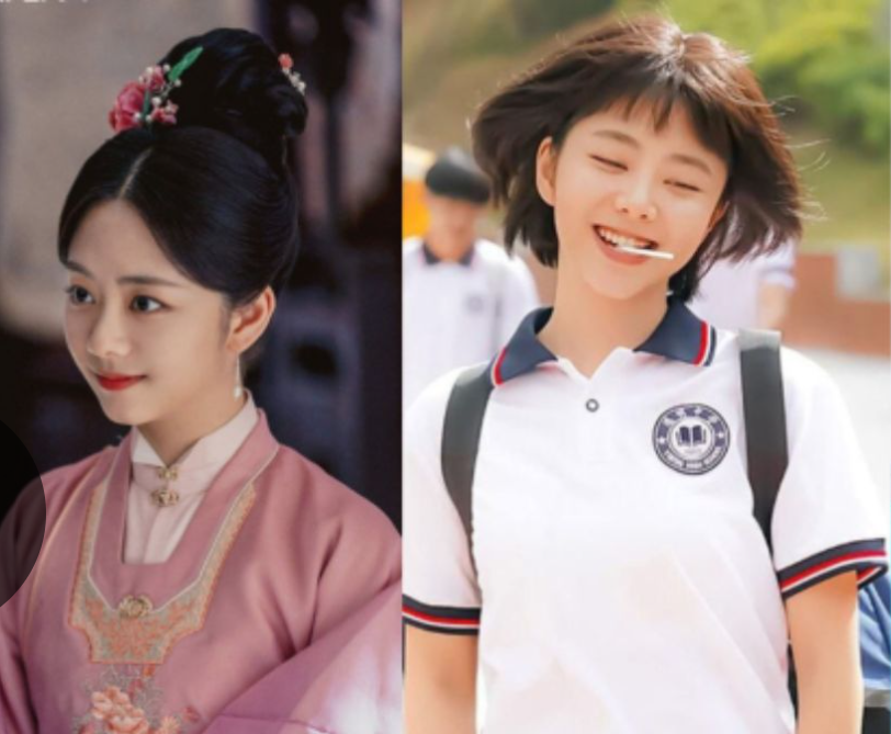 Chinese actresses beautiful smilespeople' 'two' 'historical' 'uniform' 'portrait.