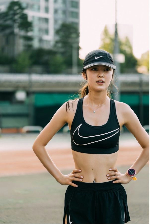 Danielle fitness photos NewJeans ADOR disputewoman' 'exercising' 'fitness' 'nike' 'cap.
