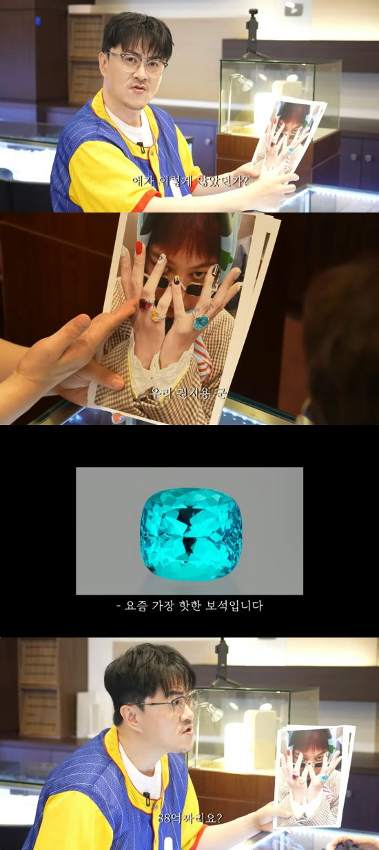 G-Dragon ringman' 'jewelry' 'glasses' 'indoor' 'yellow.