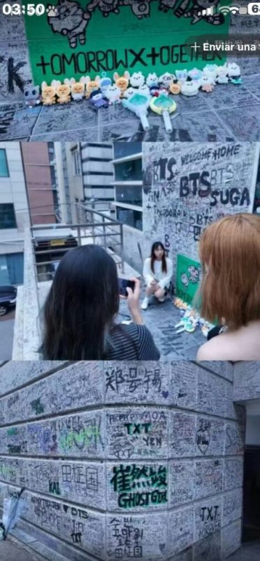 BTS ARMY TXT MOA graffiti controversypeople' '' '' '' '' '' '' '' '' 'graffiti' 'fans.