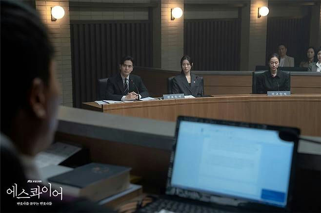 Beyond the Bar ratingspeople' 'courtroom' 'lawyers' 'desk' 'laptop.