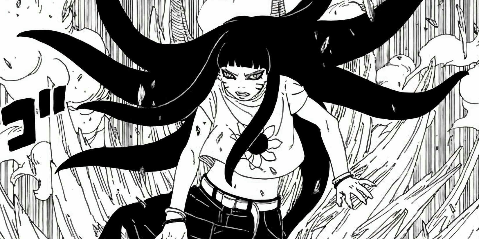 Himawari stronger than Narutogirl' 'anime' 'tailed' 'flower' 'fighting.