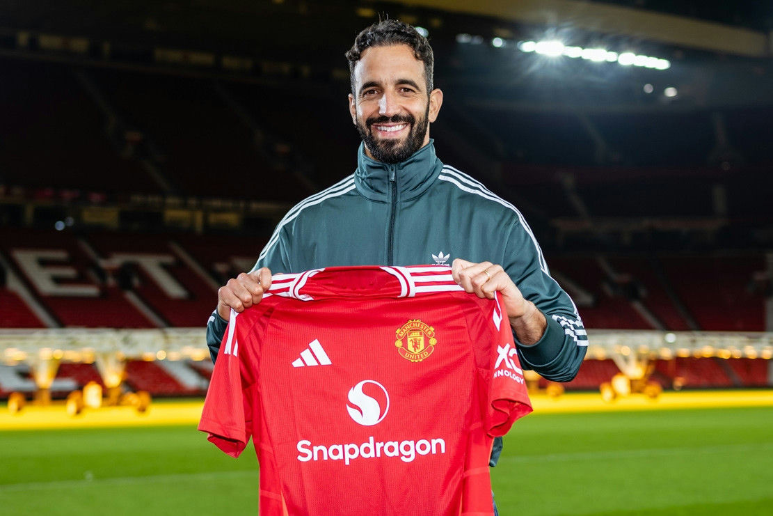 Ruben Amorim Manchester United dressing roomperson' 'man' 'football' 'jersey' 'stadium.