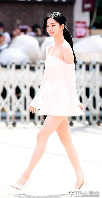 Karina white mini dress beauty eventwoman' 'dress' 'walking' 'whiteheels.