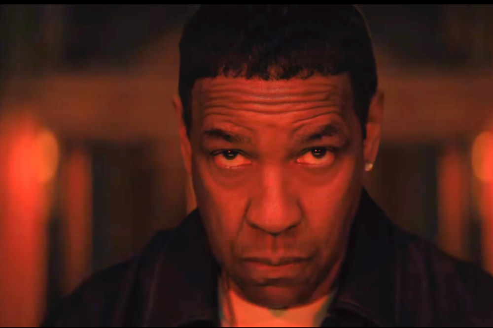 Denzel Washington no longer watches moviespeople' '' 'ashington' 'portrait' 'stern' 'intense.