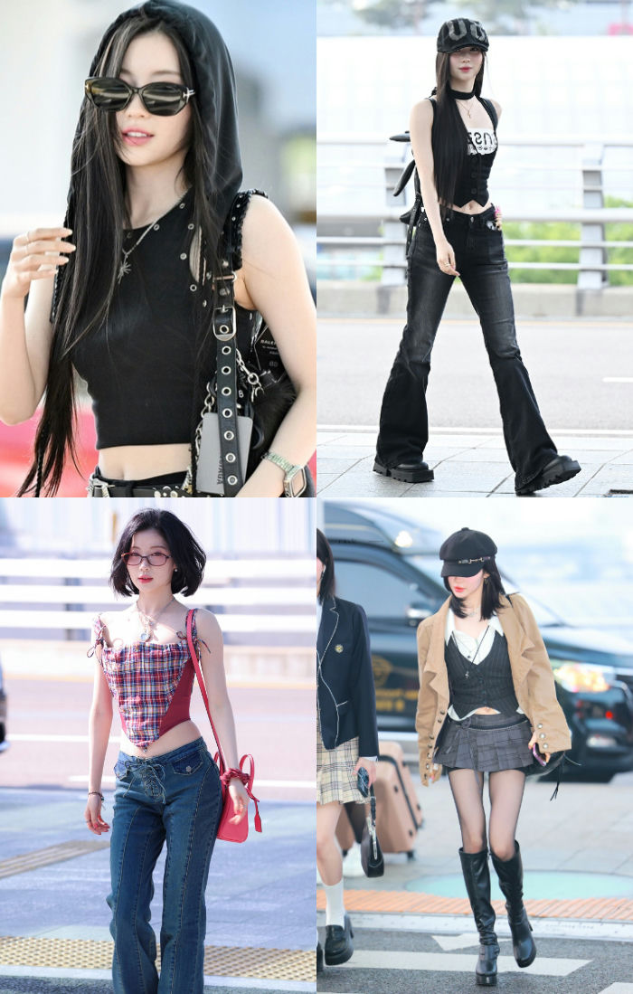K-pop airport fashion poll Jennie controversypeople' 'fasion' 'streetwear' 'style' 'airport.