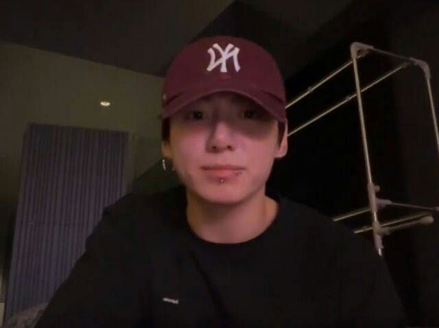 BTS Jungkook sasaeng fan intrusion warningperson' '' 'ungkook' 'piercing' 'hat' 'casual.