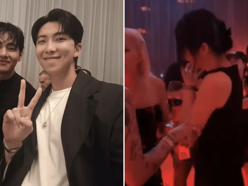 bts blackpink paradise art night interaction
