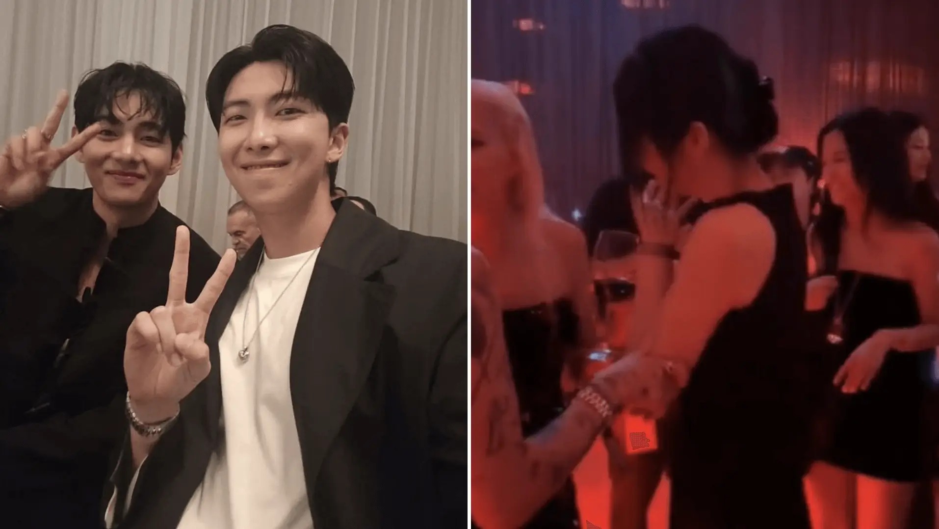 bts blackpink paradise art night interaction
