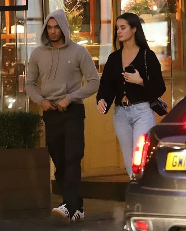 Trent Alexander-Arnold girlfriendpeople' 'couple' 'walking' 'casual' 'streetwear.