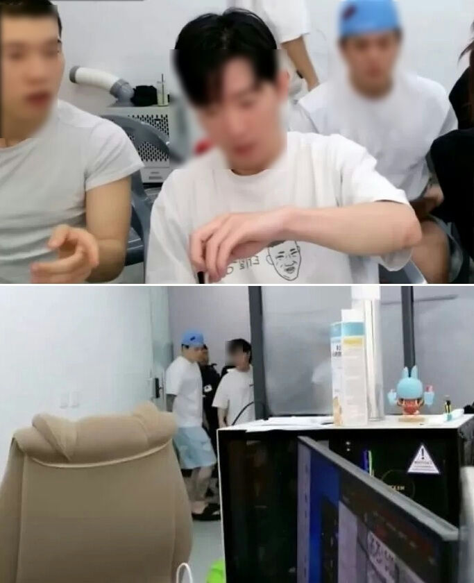 YouTuber arrested live stream child exploitationpeople' 'room' 'monitor' 'table' 'white.