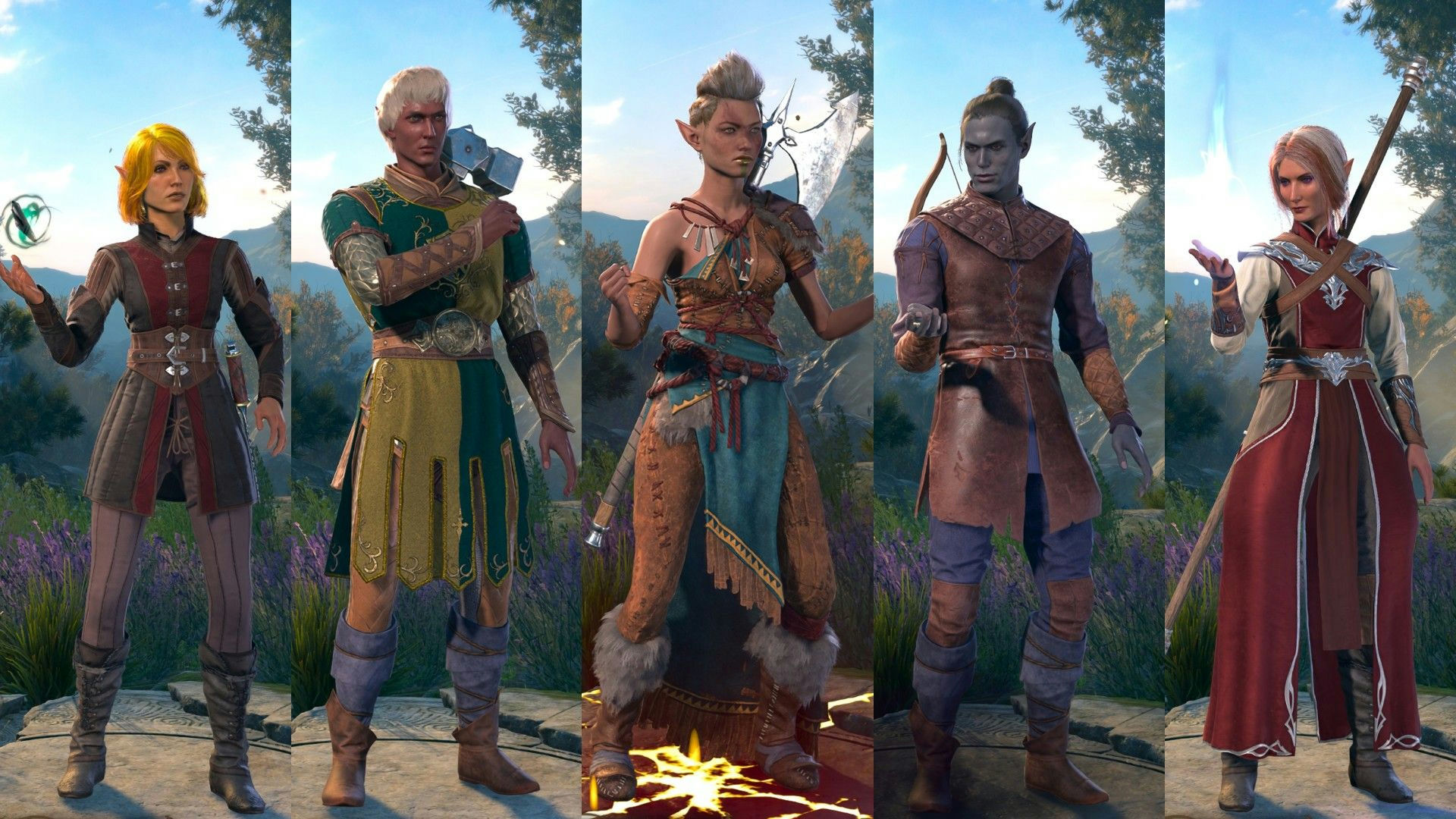 Baldur's Gate 3 Steam salepeople' 'five' 'fantasy' 'armor' 'magic' 'elf.