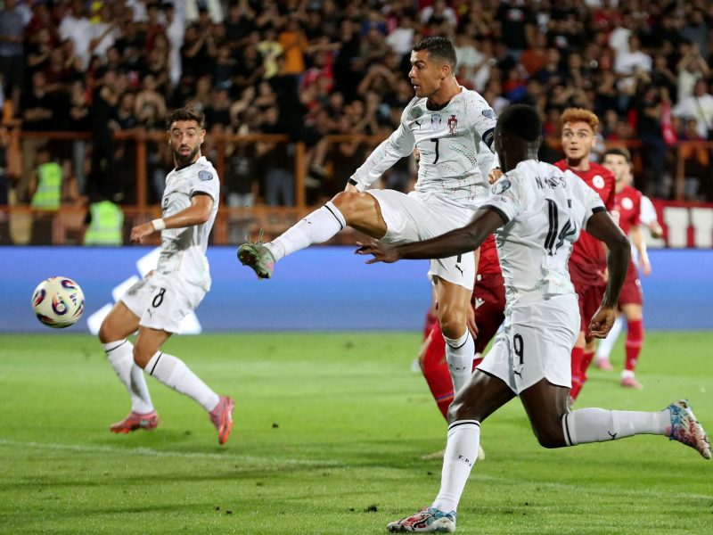 Cristiano Ronaldo at 40people' 'soccer' 'action' 'athletes' 'crowd.
