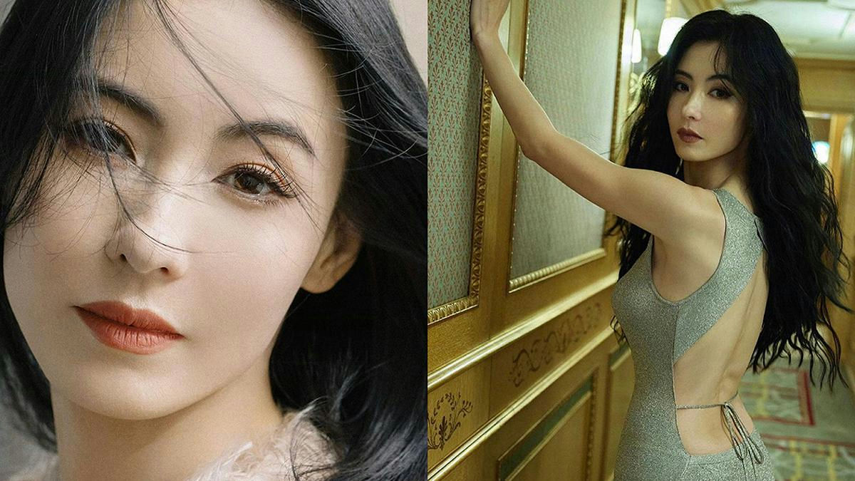 Cecilia Cheung gifted sonswoman' 'elegant' 'dress' 'portrait' 'backless.