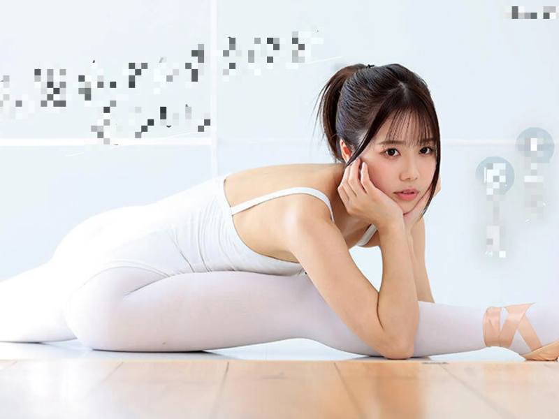 Shirakumo Kurumi Yua Mikamiwoman' 'stretching' 'leotard' 'ballet' 'shoes' 'ponytail.
