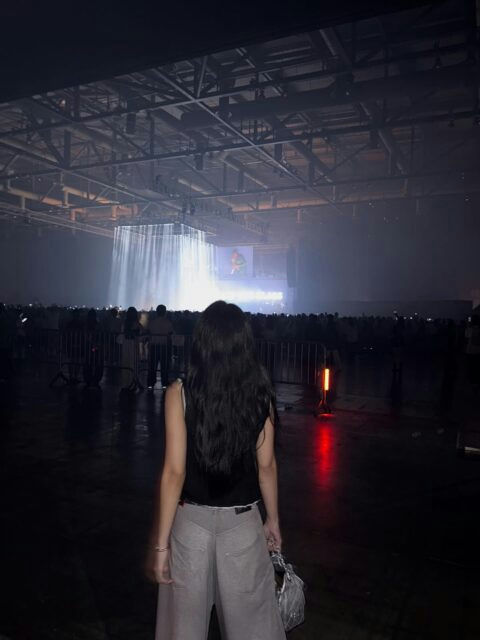 V Jennie Tyler The Creator concertpeople' 'woman' 'concert' 'audience' 'lights.