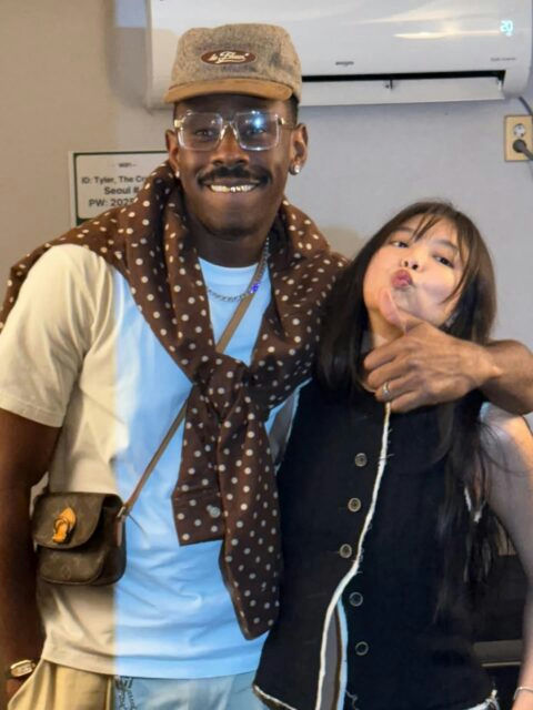 V Jennie Tyler The Creator concertpeople' 'celebrities' 'posing' 'outdoors' 'accessories.