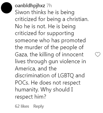 Siwon Charlie Kirk controversypeople' '' 'iwon' 'criticism' 'murder' 'discrimination' 'humanity.
