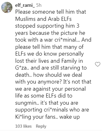 Siwon Charlie Kirk controversyelf_rami_' 'comment' 'muslims' 'criminal' 'fans.