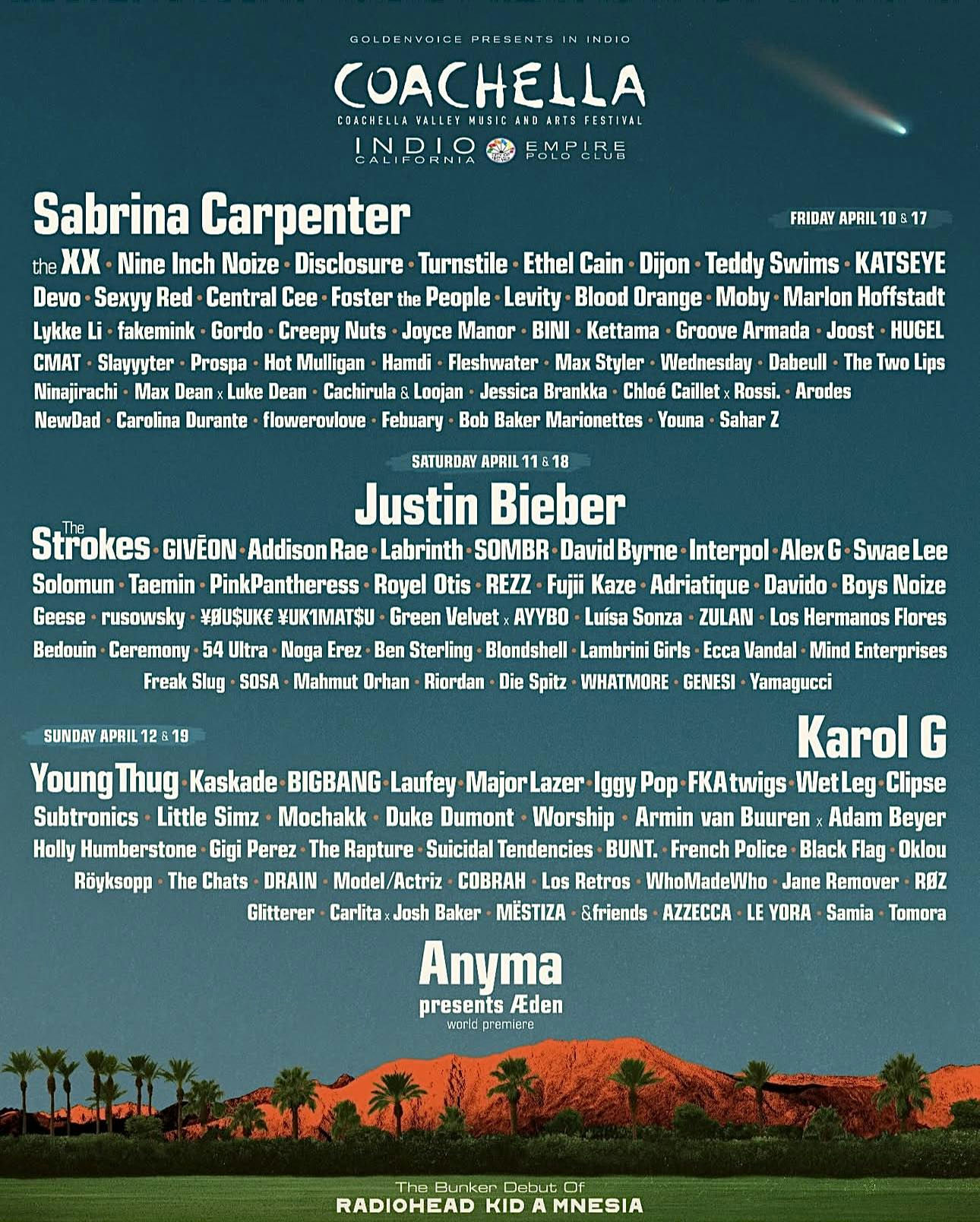 BIGBANG Coachella 2026 lineupposter' 'music' 'festival' 'bands' 'artists' 'dates.