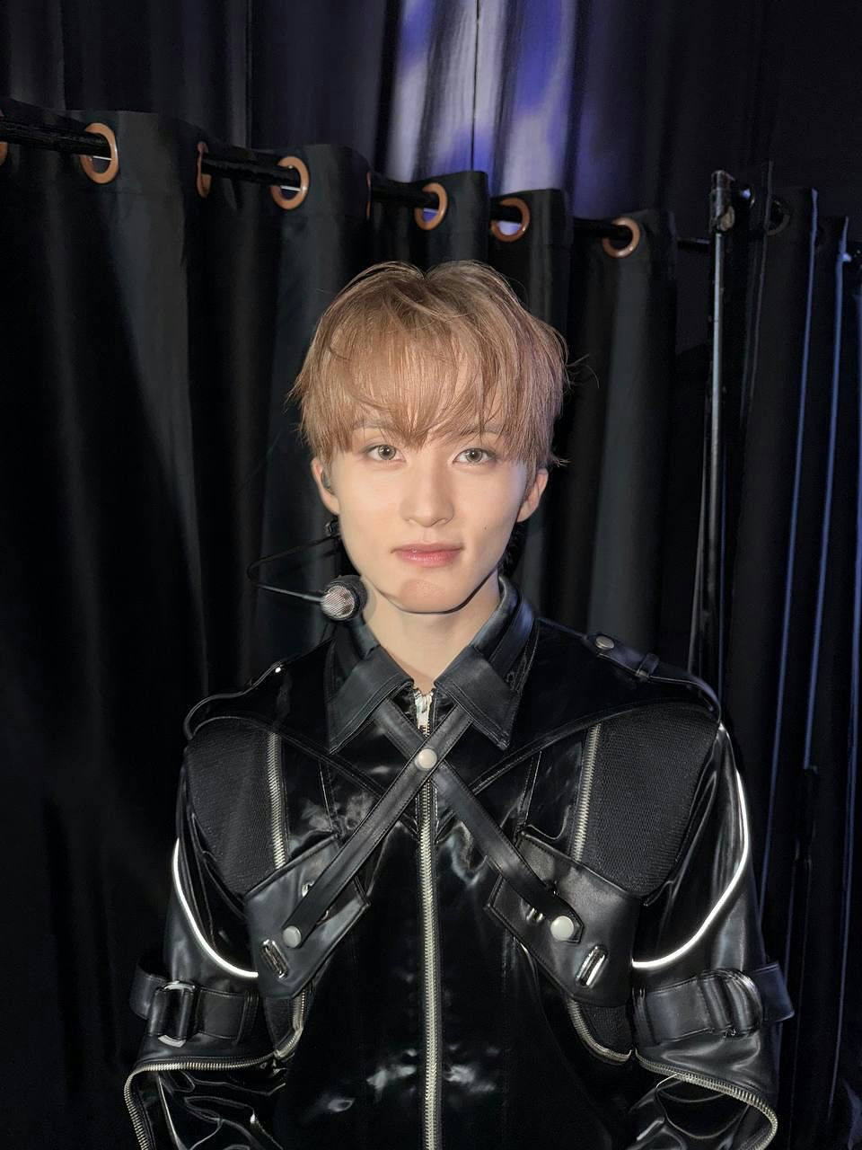 SM Entertainment golden spoon Markperson' 'one' 'jacket' 'mic' 'blonde.