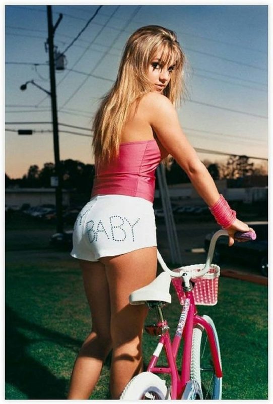 Britney Spears youth pop princesspeople' '' 'ritney' '' 'pears' 'pink' 'bicycle' 'shorts.