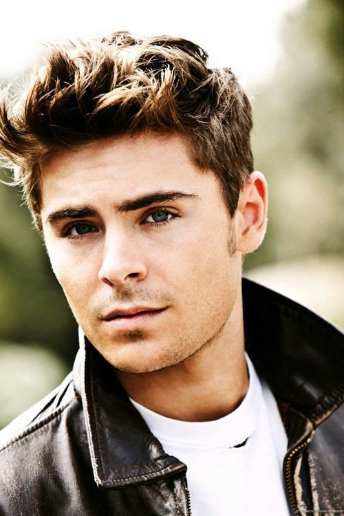Zac Efron transformationperson' '' 'fron' 'portrait' 'leather' 'hair.