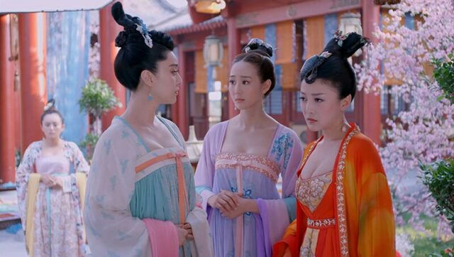 The Empress of China costume controversypeople' 'women' 'traditional' 'clothing' 'serious' 'ornate.