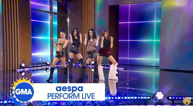 aespa GMA controversypeople' 'performance' 'aespa' 'stage' 'lights.