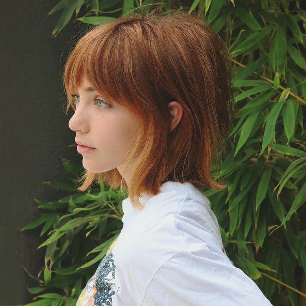 Emily Rudd Nami One Piece live actionperson' 'female' 'hair' 'bangs' 'green.
