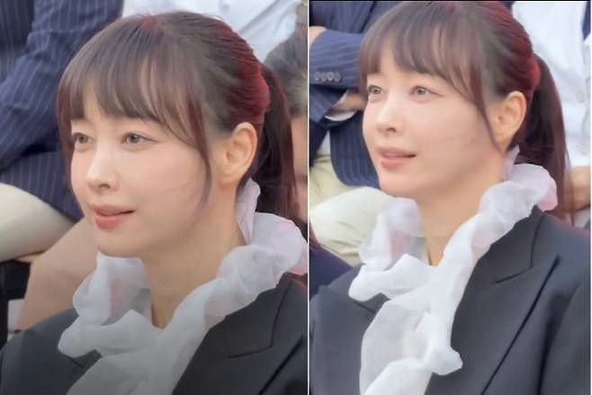 Lee Na Young timeless beauty with Won Binpeople' 'woman' 'ponytail' 'ruffled' 'portrait.