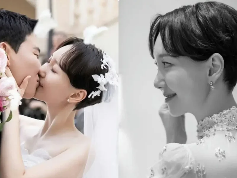 lee yooyoung wedding short hair