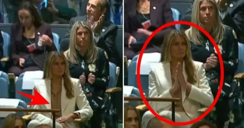 melania trump reluctant applause un speech