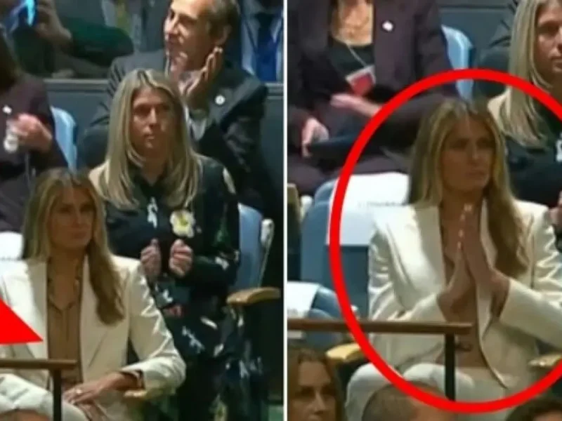 melania trump reluctant applause un speech