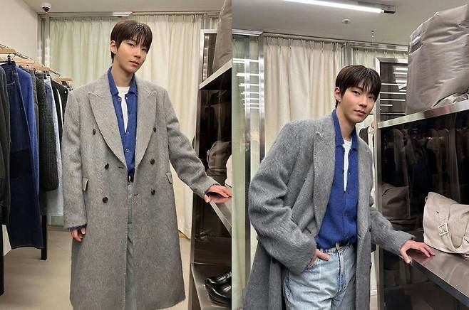 Hyeri Hwang In-youp Dream to You dramaperson' 'male' 'coat' 'gray' 'blue.