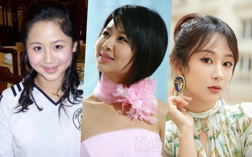 Chinese actresses bare face without makeuppeople' 'woman' 'before' 'after' 'evolution' 'beauty.