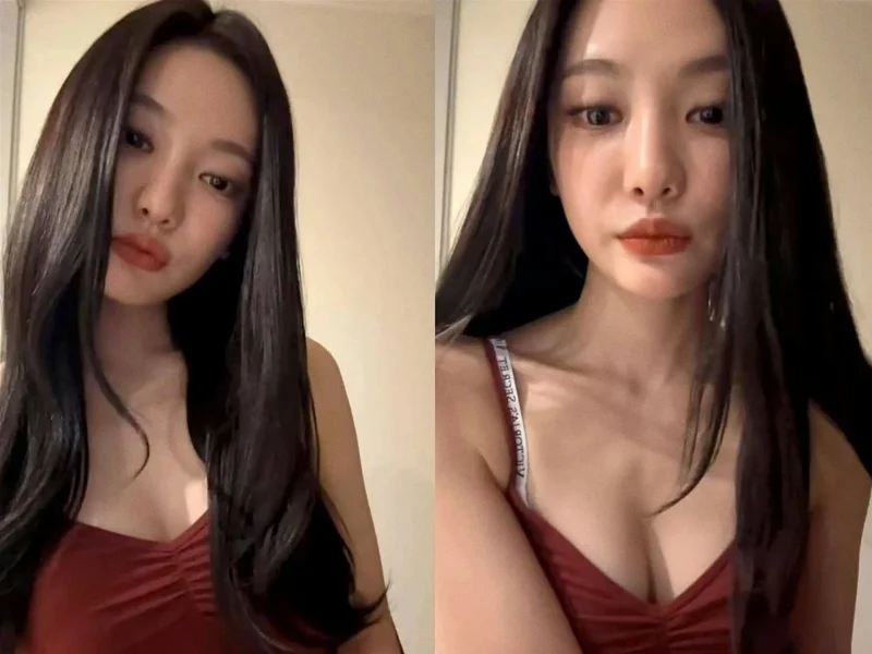 aespa ningning alcohol bottles livestream