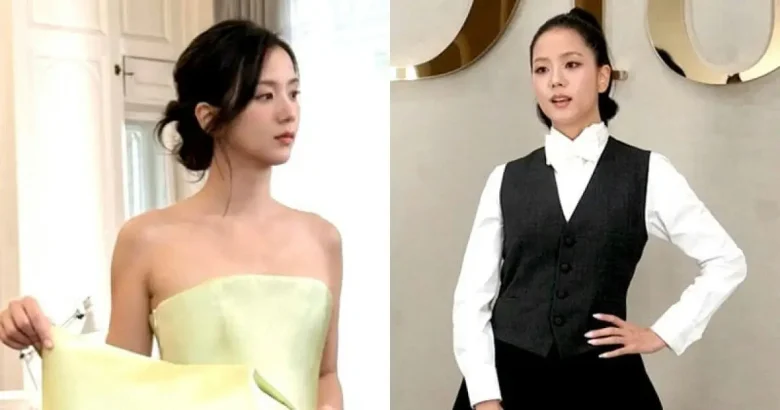 jisoo dior paris fashion week princess dress