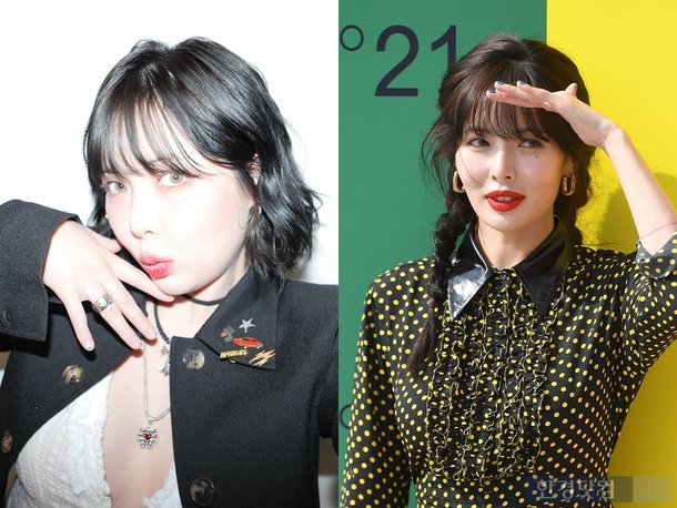 HyunA pregnancy rumorspeople' 'two' 'bangs' 'jewelry' 'portrait.