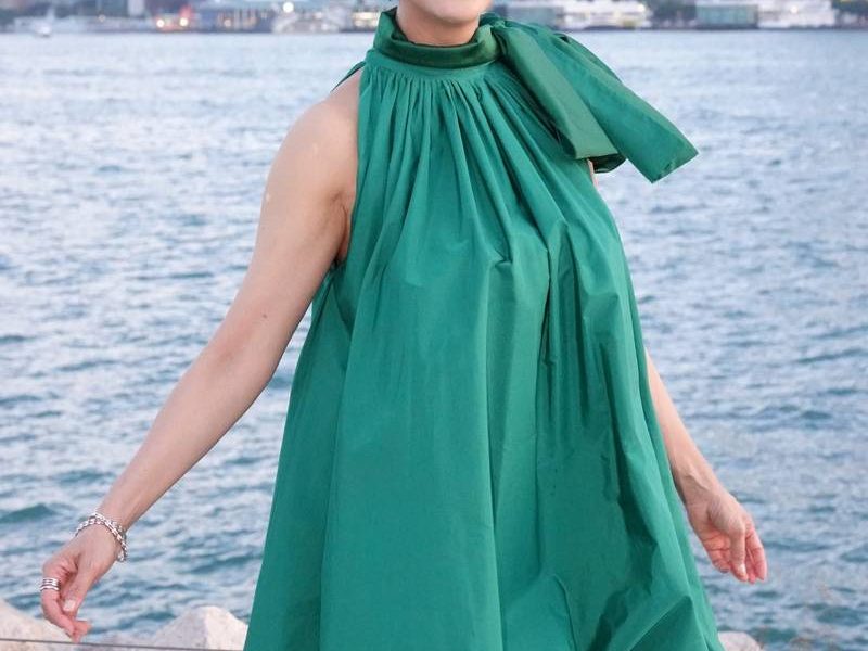 Athena Chu latest photoswoman' 'portrait' 'dress' 'skyline' 'water.