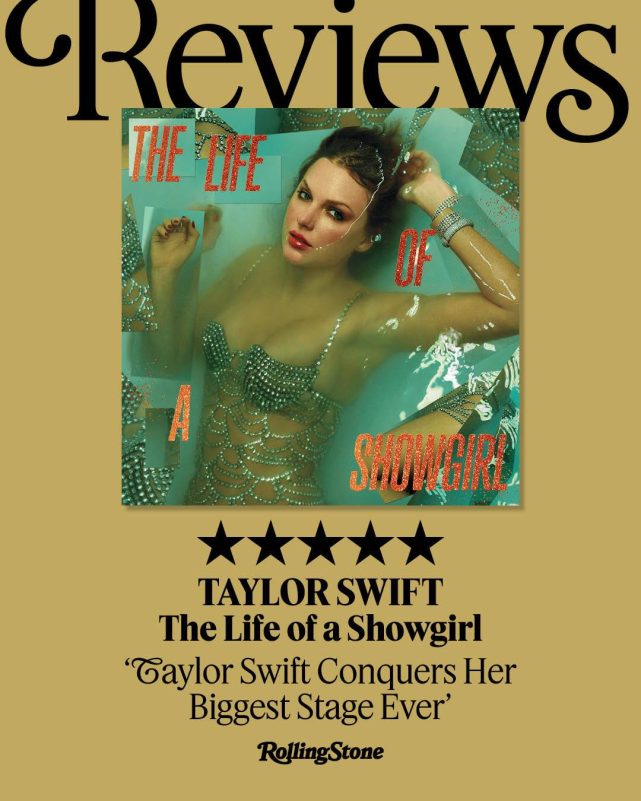 Taylor Swift The Life of a Showgirl albumperson' '' 'aylor' 'wift' 'water' 'rhinestones' 'album' 'over.