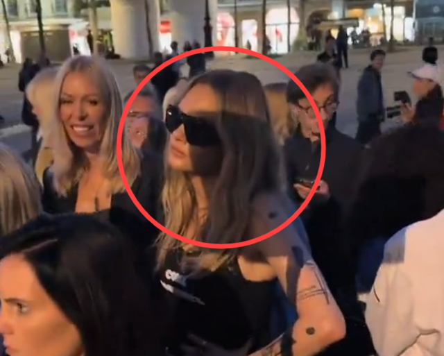 Cara Delevingne Paris Fashion Week incidentpeople' 'gathering' 'sunglasses' 'tattoos' 'blonde.